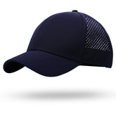 LUCKYBUNNY Unisex Quick Dry Baseball Cap with Breathable Mesh, Adjustable Sports Hat Running Cap Outdoor Sun Hat for Men Navy